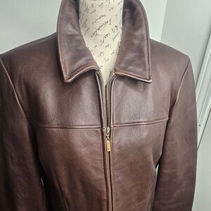 Men's Wilsons XL Brown Leather Jacket w/ Removable Thinsulate Liner (Unisex)